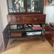 Library with English mahogany secretary.