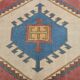 4x6 Burgundy & Blue Oriental Vintage Rug, 132x190Cm