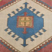 4x6 Burgundy & Blue Oriental Vintage Rug, 132x190Cm