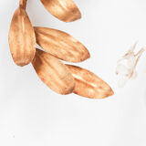 Applique murale Hans Kögl dorée du milieu du siècle