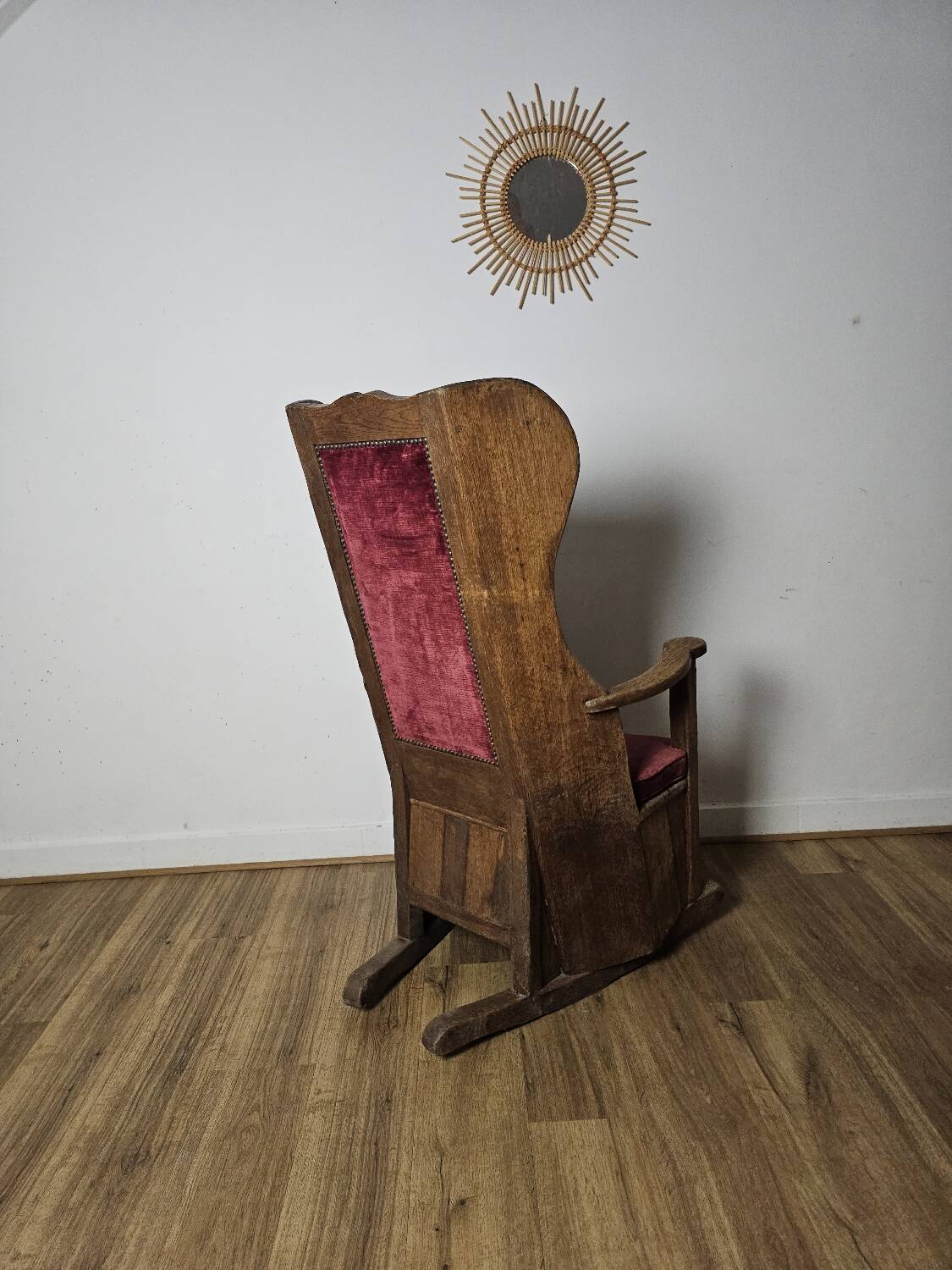 Brutalist Rocking Chair, 19th Century