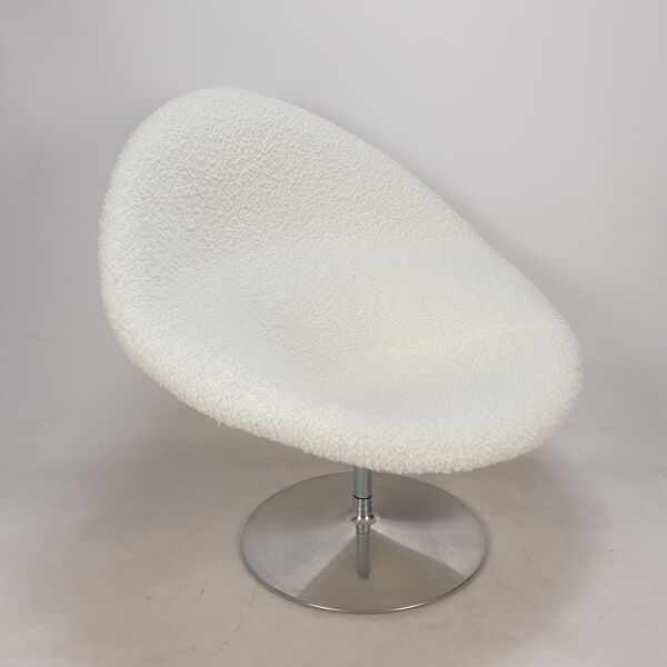Fauteuil Big Globe avec pouf de Pierre Paulin pour Artifort, années 1980