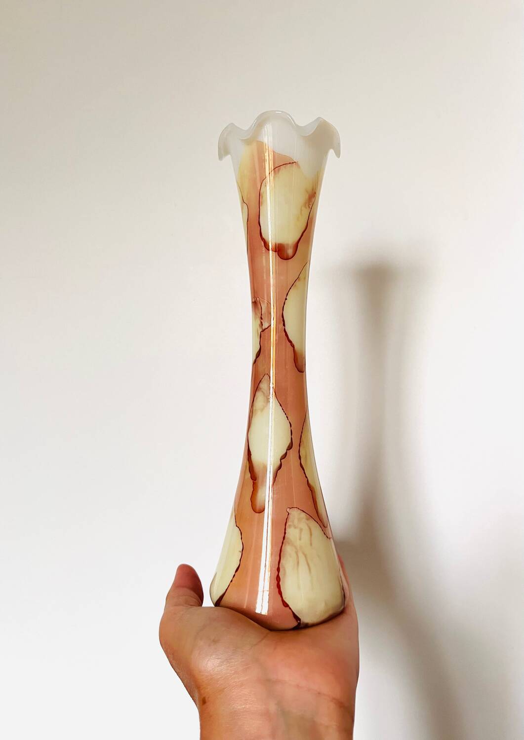 Opaline vase Italy 1960