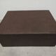 Crocodile-printed leather coffee table or ottoman, attributed to Fendi Casa.