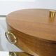 Mid century sewing box with / asystent / Service platform  teak 1960/70s