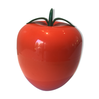 Apple ice bucket plastic orange vintage years 70'