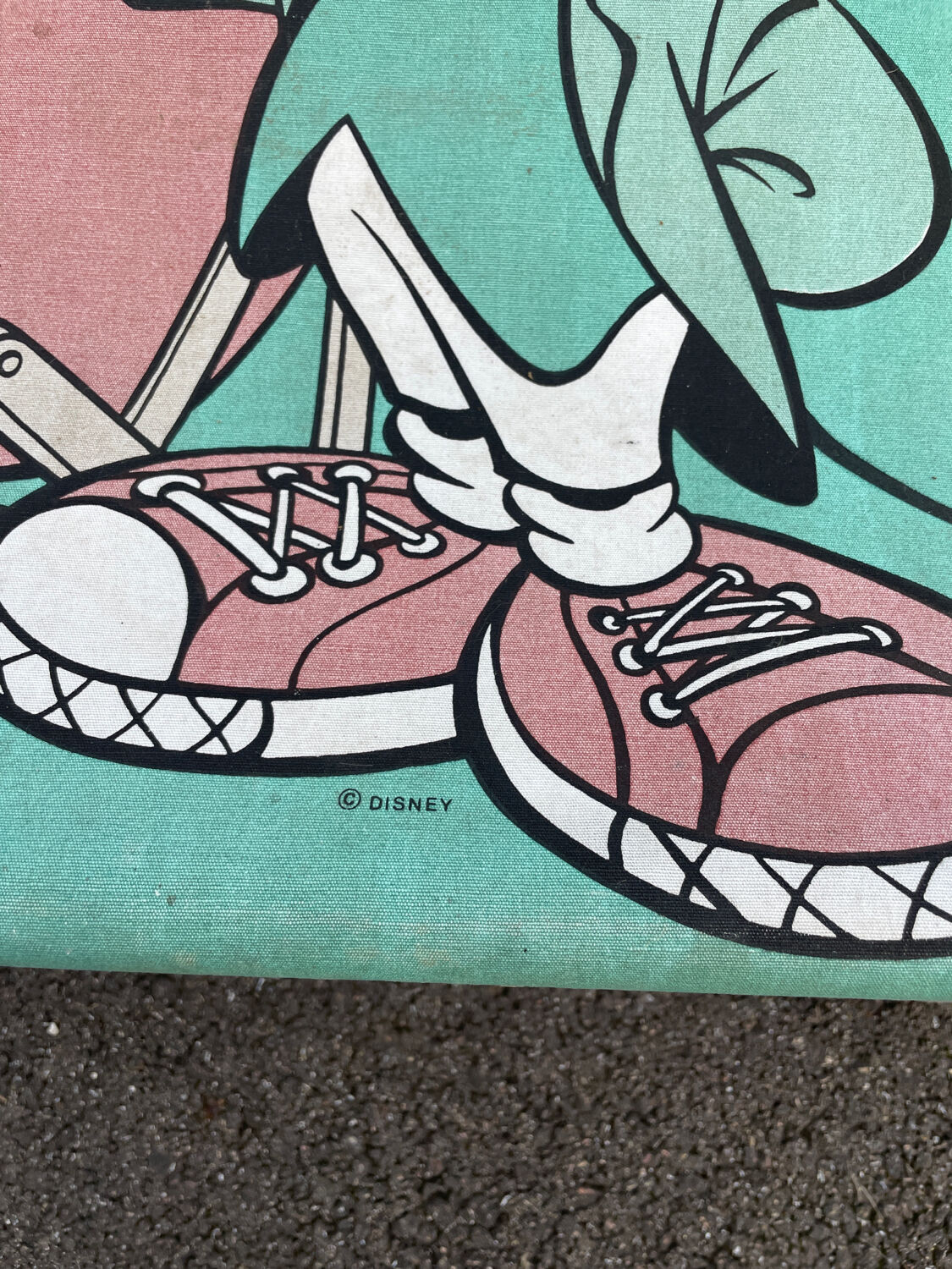 Vintage chilean child deckchair 1980 Mickey Walt disney