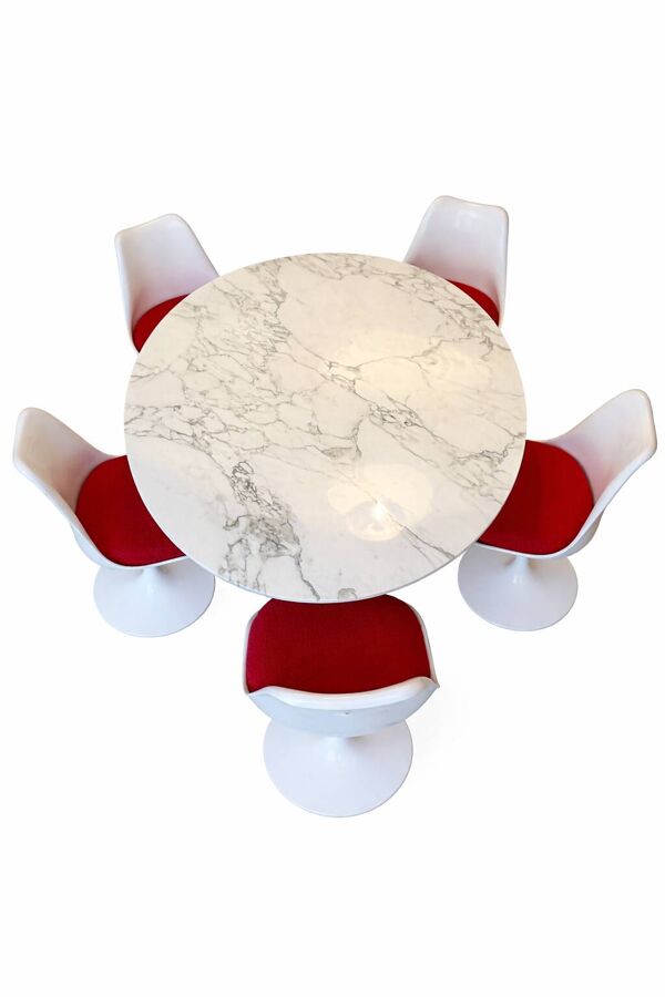 Ensemble vintage Knoll Tulipe – Eero Saarinen (édition Knoll)