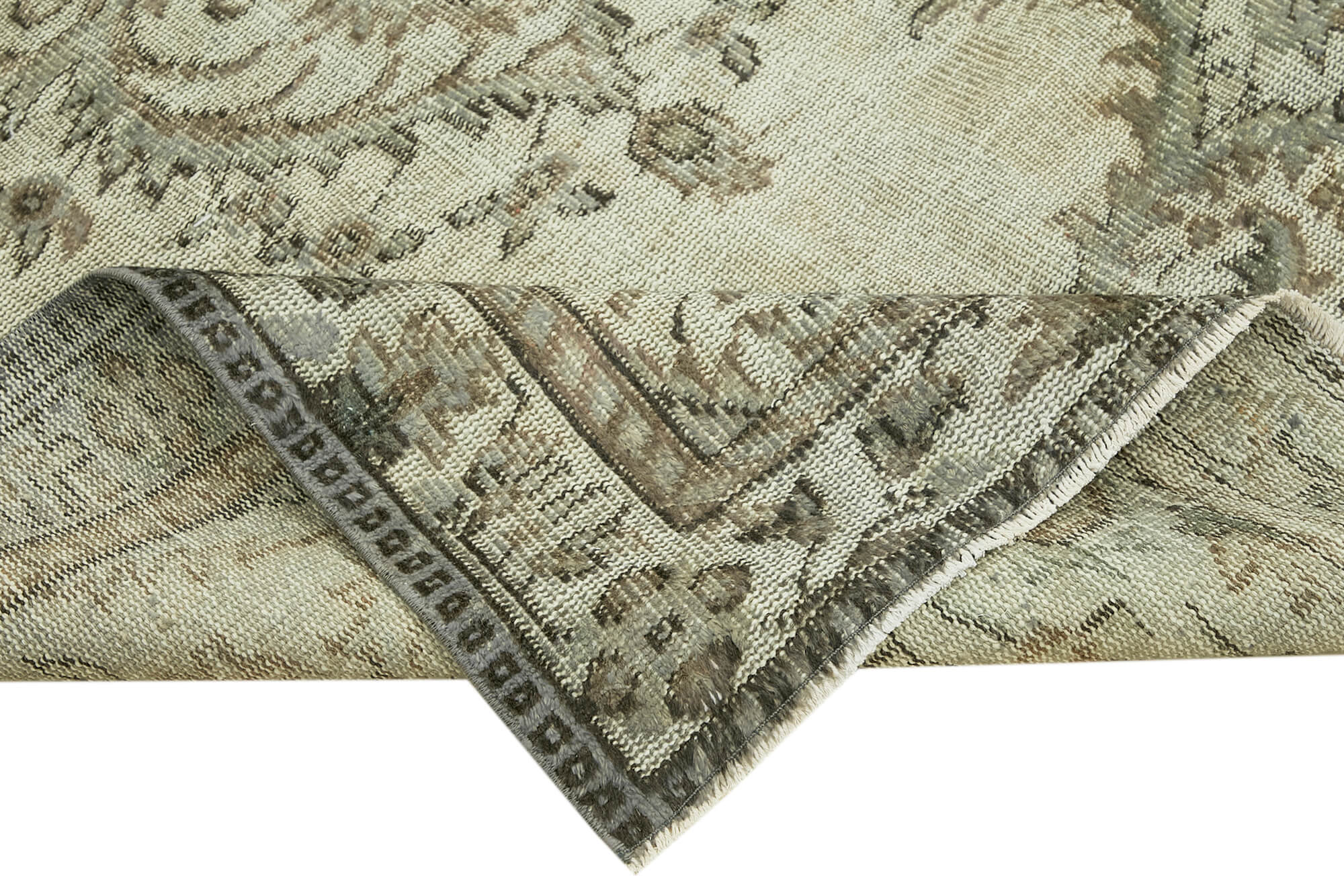 Hand-knotted carved oriental 1970s