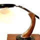 President lamp by Fase – black lacquered edition and Mongoy wood - 1968