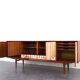 Mid-Century Op-Art Hand-Painted Teak Sideboard, 1960s