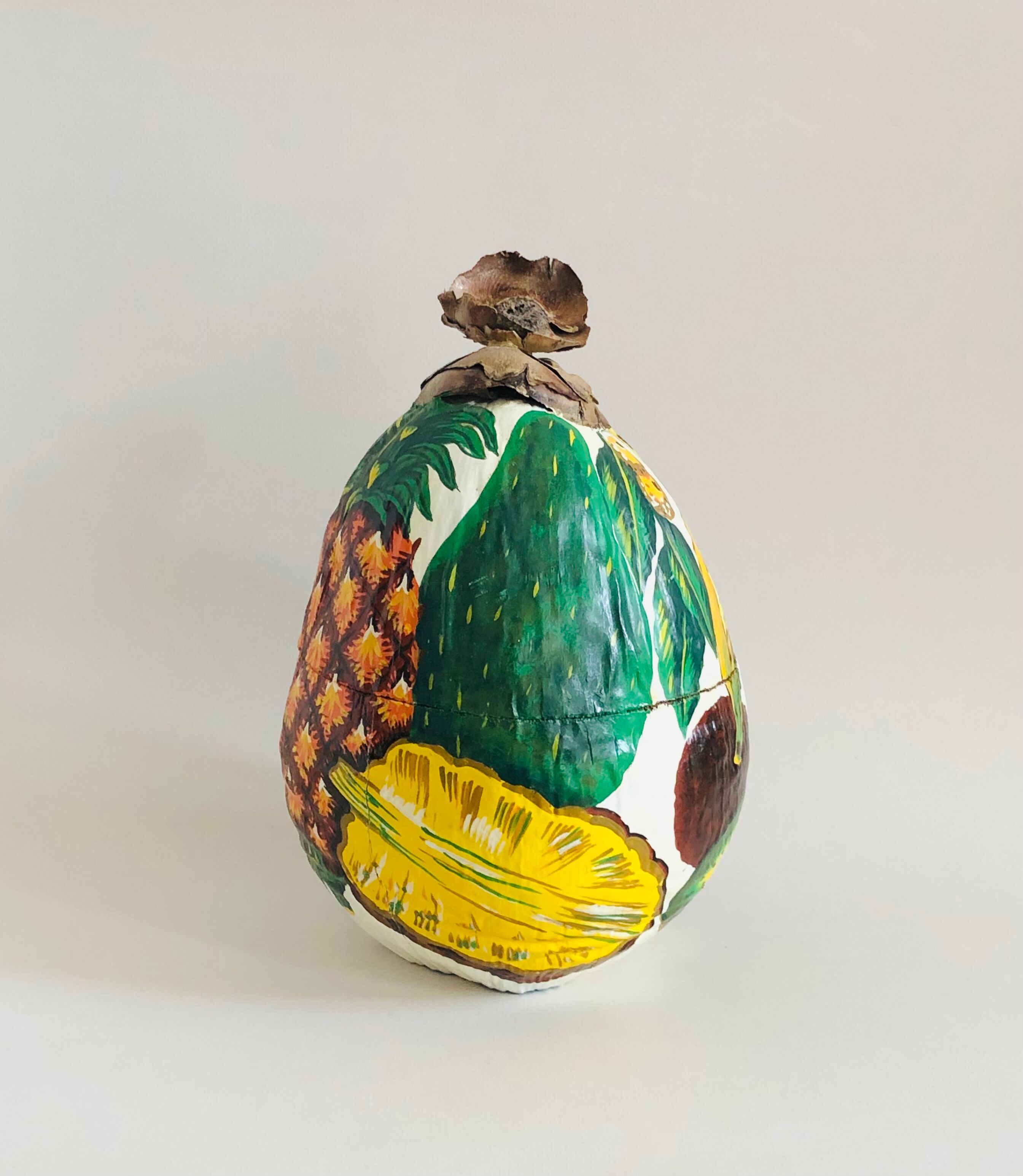 Vintage coconut ice bucket