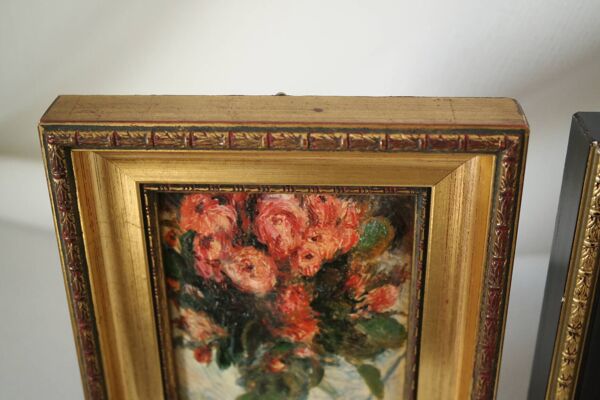 Trio Tableaux reproductions peintres célèbres vintage