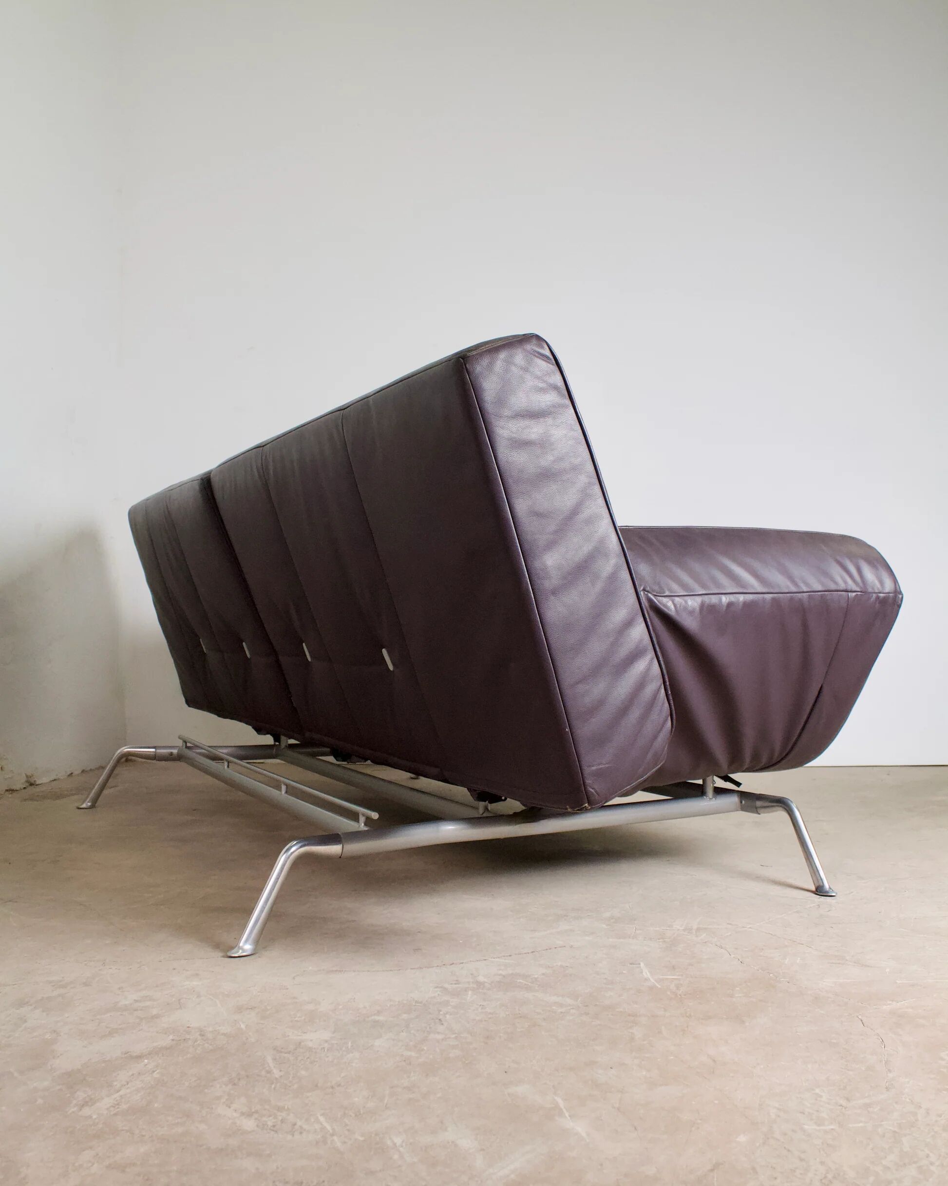 Vintage leather canapé Smala for Cinna, designer Pascal Mourgue, 2000