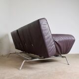 Vintage leather canapé Smala for Cinna, designer Pascal Mourgue, 2000