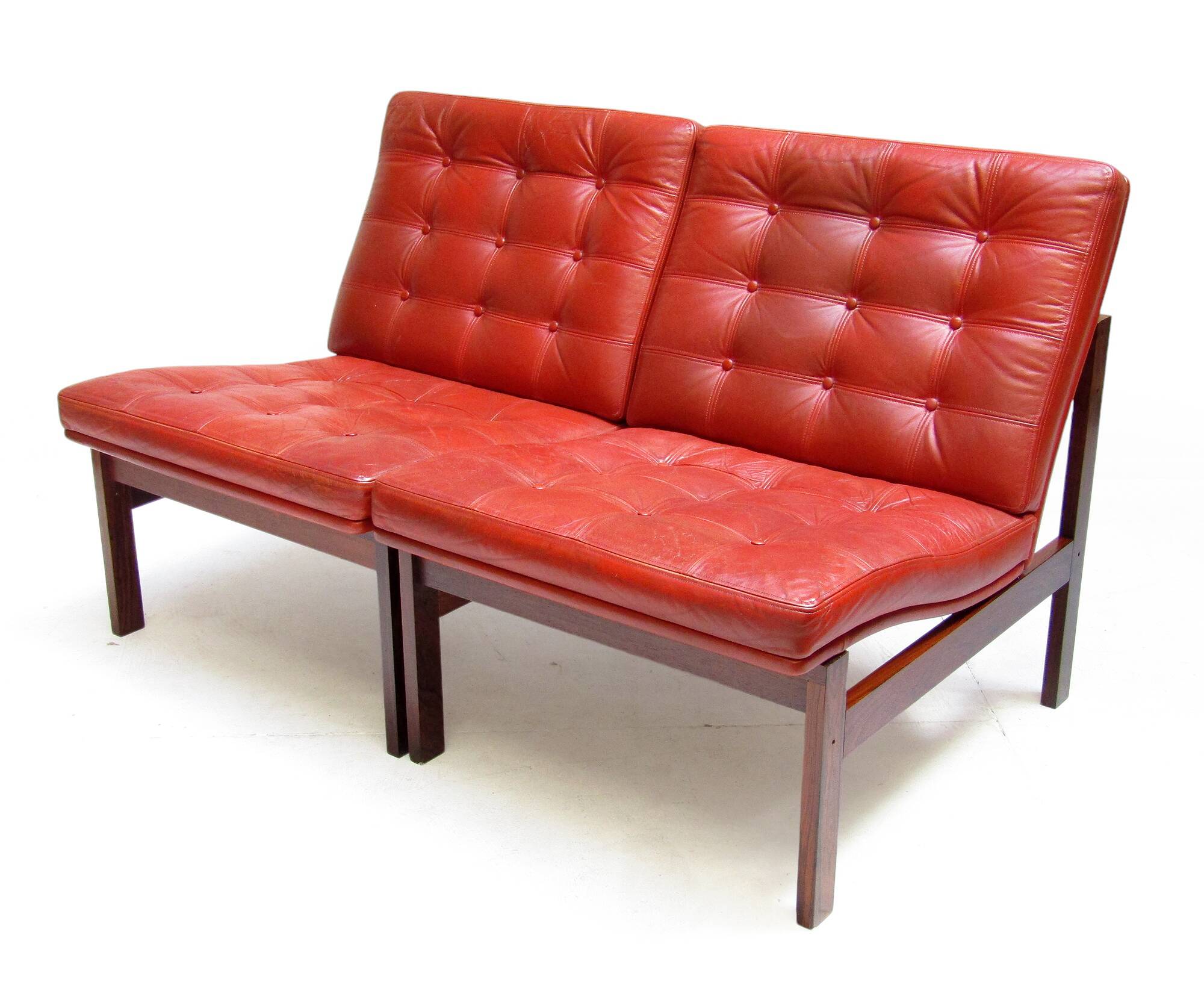 Two Danish Rosewood Lounge Chairs by Ole Knudsen For France & Son