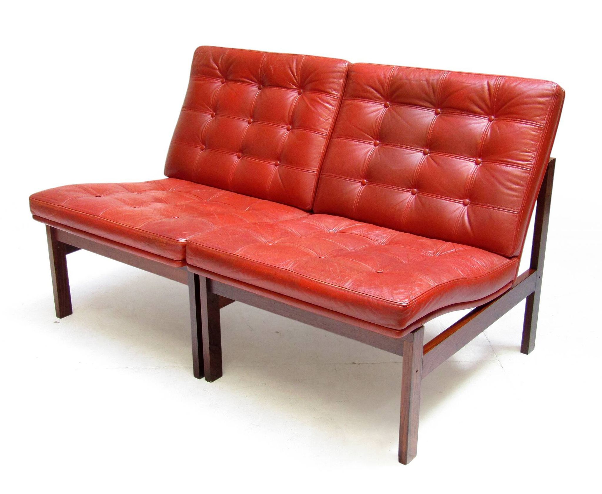 Two Danish Rosewood Lounge Chairs by Ole Knudsen For France & Son