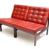 Two Danish Rosewood Lounge Chairs by Ole Knudsen For France & Son