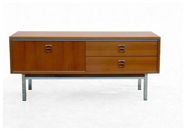 Enfilade furniture low tv hi design in teak 1980s