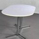 Table de repas ovale et extensible des années 50 chrome et formica