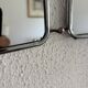 Vintage 1960s Arpin silver triptych barber mirror - 28 x 70 cm