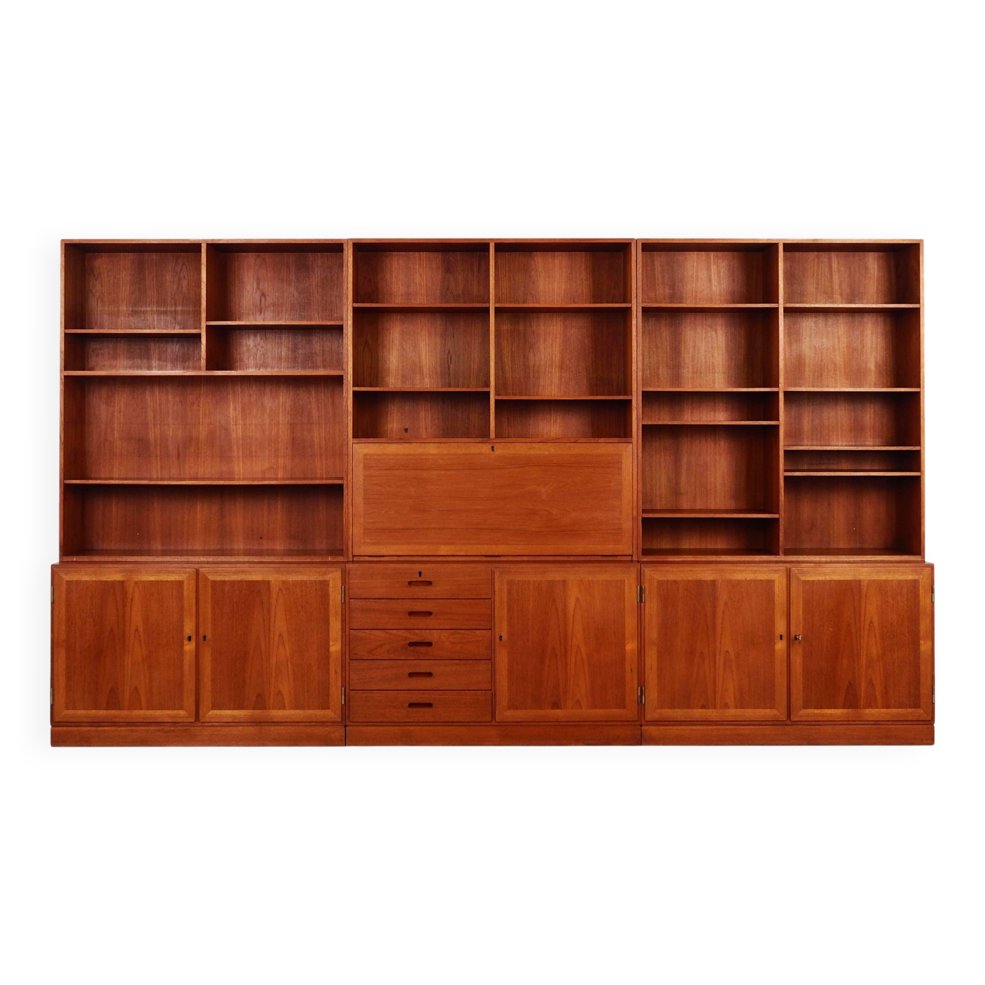 Set of teak bookcases, Danish design, 1970s, designer: Kai Winding