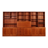 Set of teak bookcases, Danish design, 1970s, designer: Kai Winding
