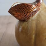 Coloquinte pitcher in glazed ceramic 60s/70s