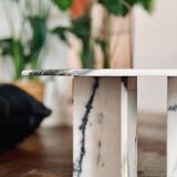 Vintage 70s marble coffee table