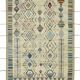 Hand-Knotted Turkish Contemporary 256 cm x 307 cm Multicolor Wool Carpet