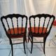 Paire de chaises Napoléon III modèle Opéra