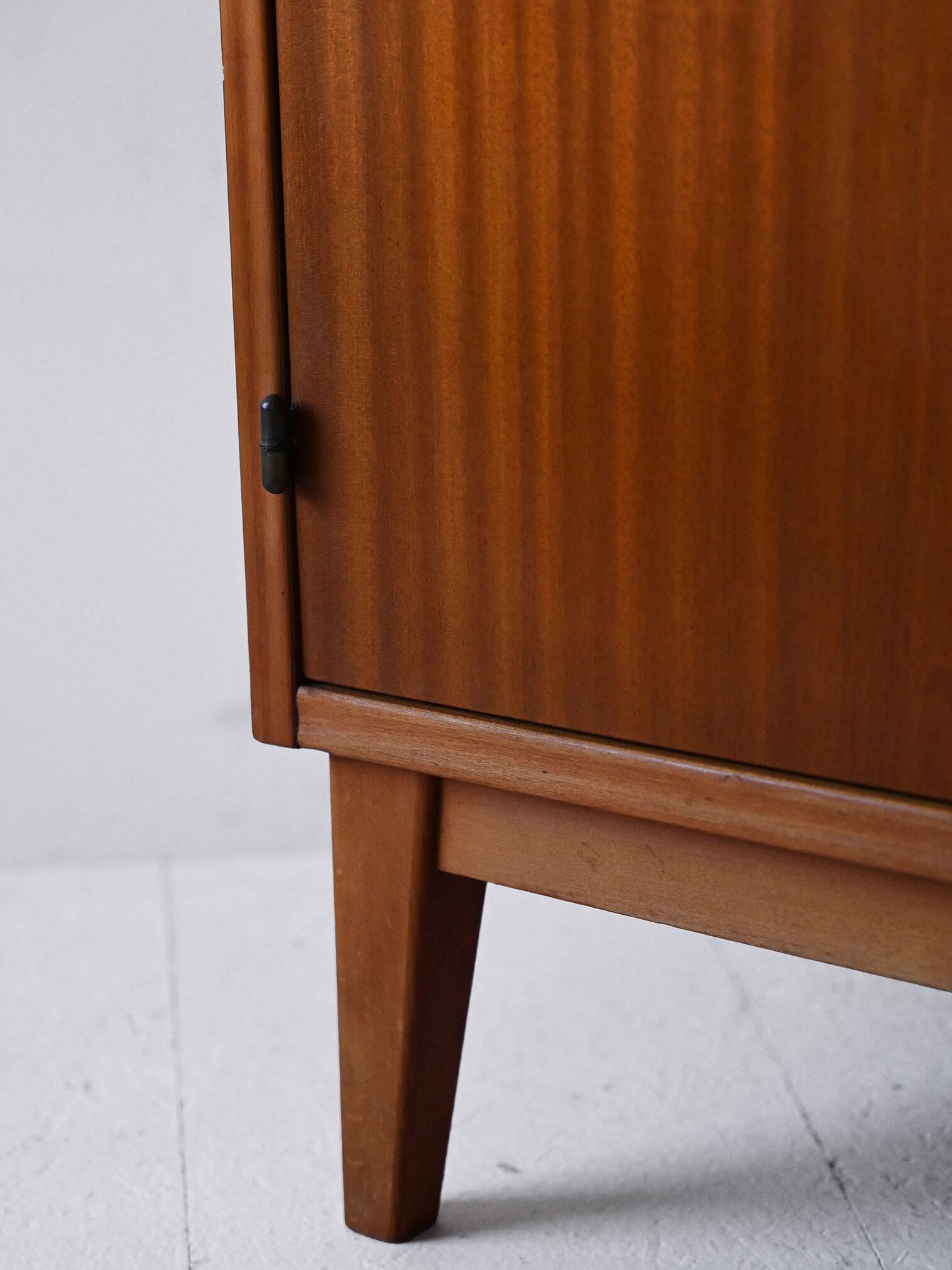 Swedish teak bookcase with hinged doors