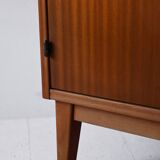 Swedish teak bookcase with hinged doors