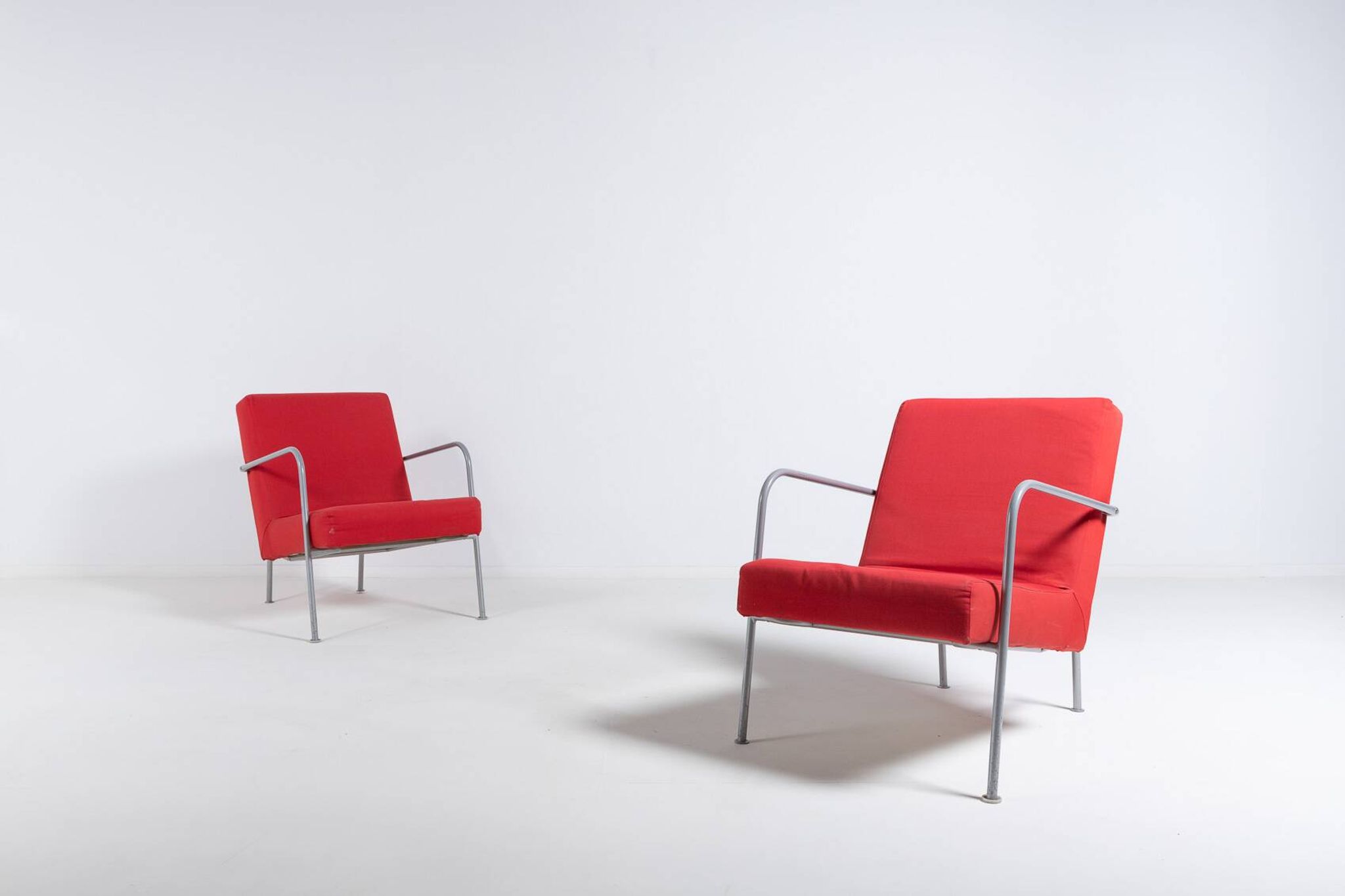Ensemble de 2 fauteuils vintage style bauhaus d'ikea