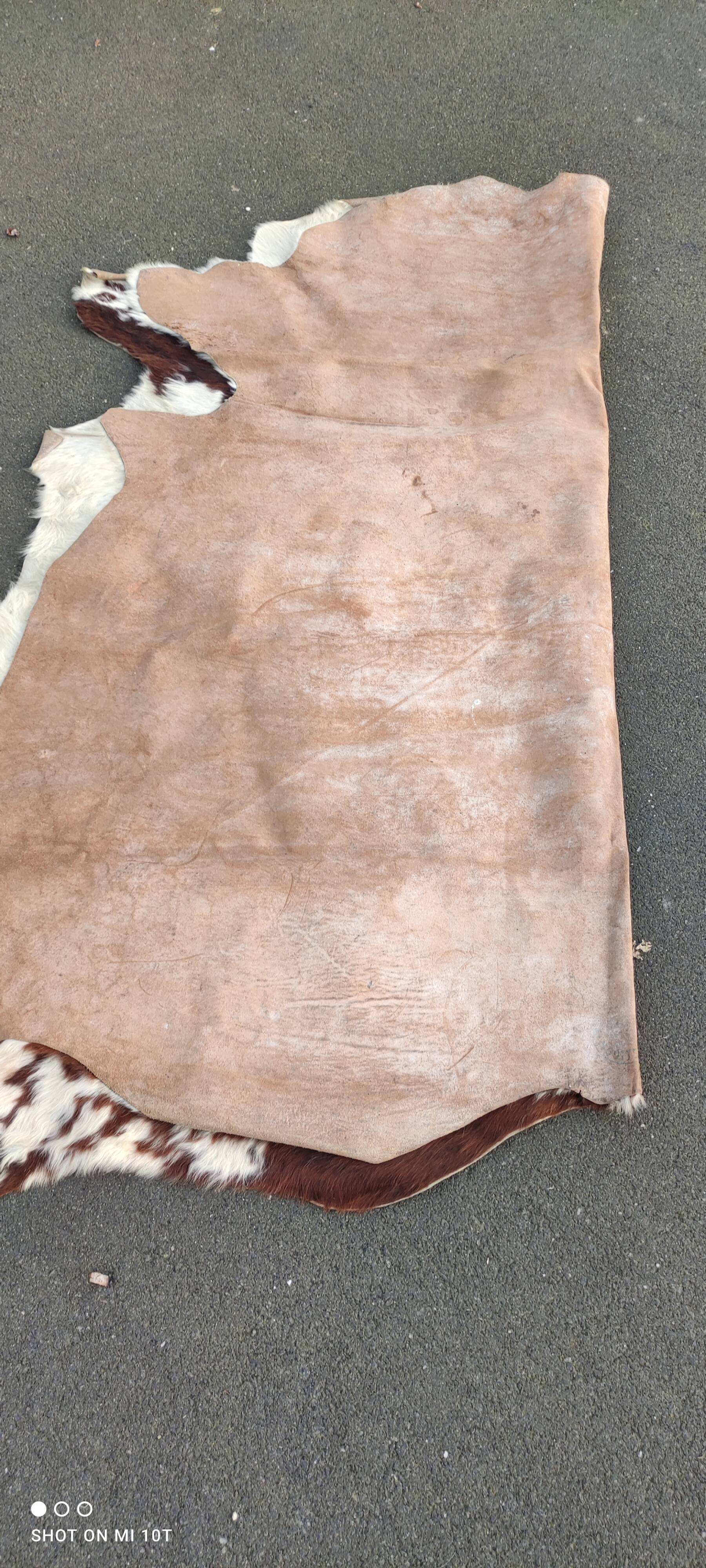 Vintage cowhide rug