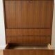 Vintage 1970s wooden secretary desk