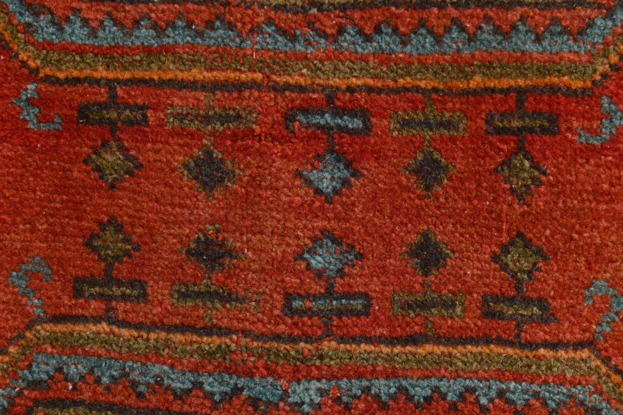 3x9 Pumpink Orange Vintage Turkish Runner Rug, 78x288Cm SK 23570