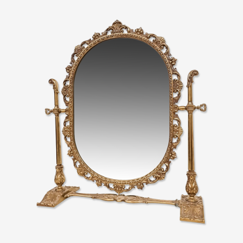 Brass psyche mirror