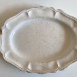 19th-day polished earth dish with godrons