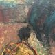 Original Swedish Oil on Panel – "The Bullfight" by Owe Wessbohn – Dated 1953 – Framed Period Piece – 59 × 51 cm