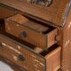 Swedish drop-leaf desk, antique – Scandinavian folk furniture – year 1783