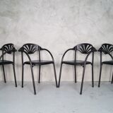 Italian Alisea armchairs by Lisa Bross for Studio Simonetti, 1980s, Set of 4