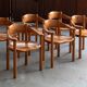 Ensemble de 6 chaises de salle à manger par Rainer Daumiller, années 1970