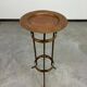Brass side table from the Vienna Secession by Josef Hoffmann