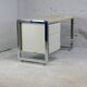 Bureau "space age". Acier laqué, acier chromé. France, circa 1970