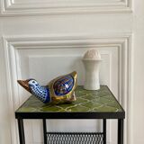 Brass duck and ceramic