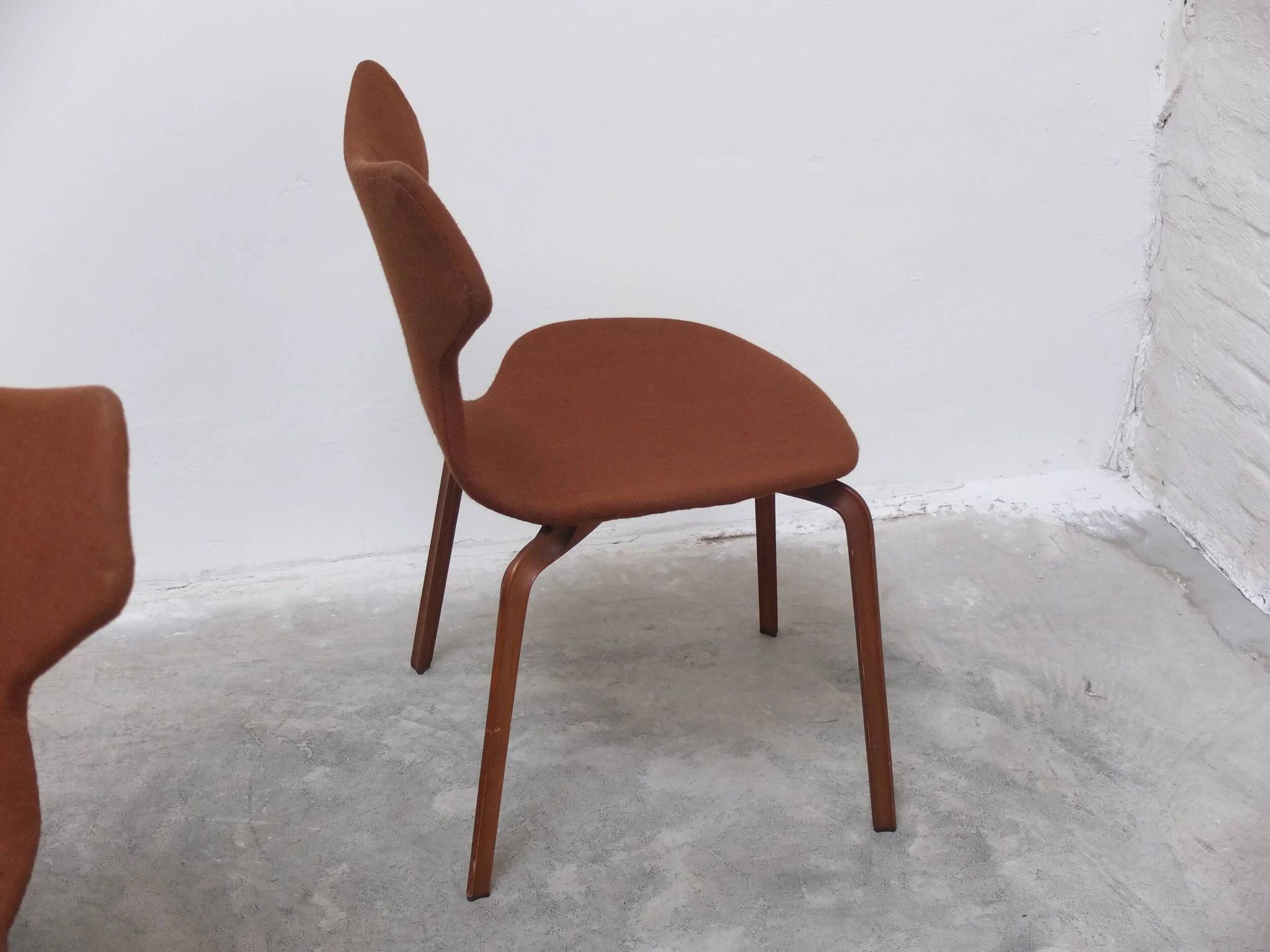 Rare set of 4 first edition 'Grand Prix' chairs by Arne Jacobsen for Fritz Hansen, 1959