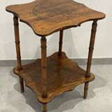 Vintage gueridon side table bamboo way