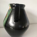 Enamelled ceramic vase