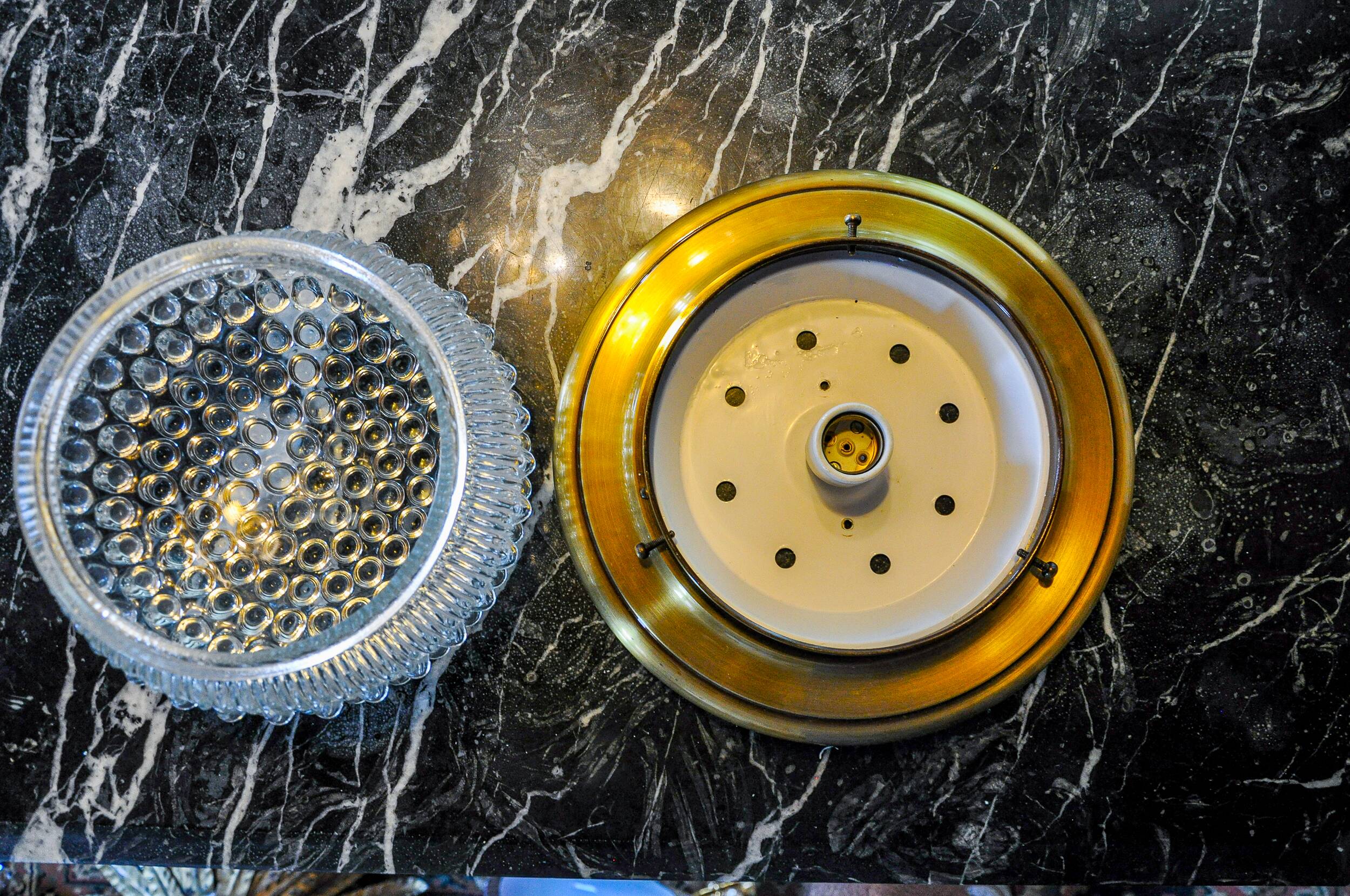 “Bulles” wall lamp for Limburg, blown glass, Germany, 1970s